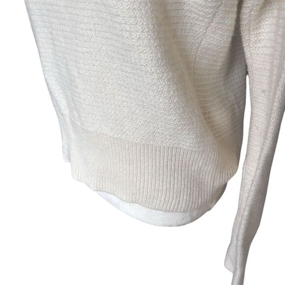 Banana Republic Ivory Sweater Size M Pullover Merino Wool Alpaca Blend - Picture 4 of 7